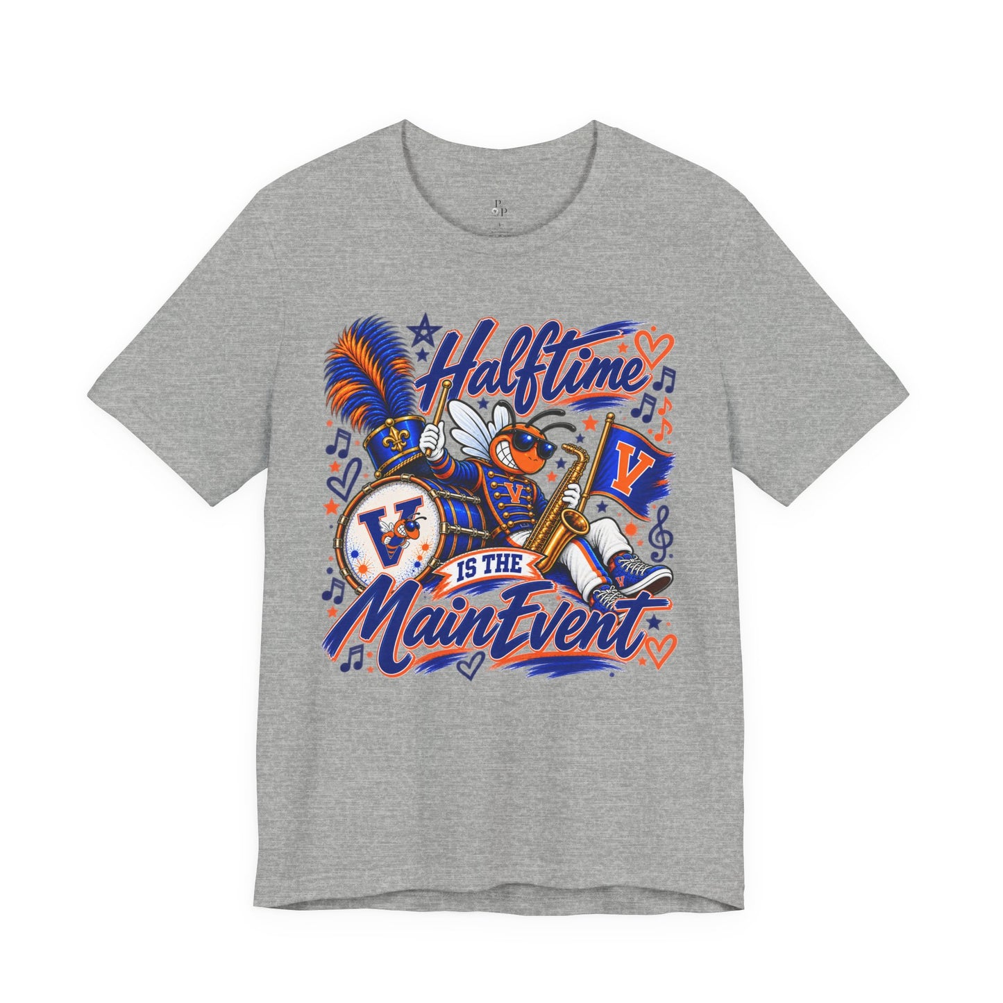 Halftime Is the Main Event Shirt | Marching Band Mom Tee | Band Parent Shirt | Saxophone Band Shirt | Personalized School Spirit Tee