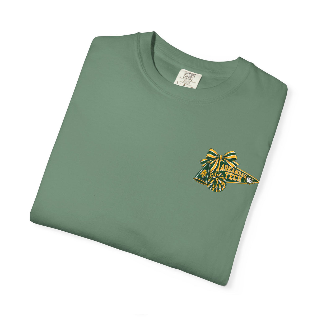 Sideline & Band Mom T-Shirt — "She’s On The Sideline, She Is Also In The Band" Football Cheer Tee