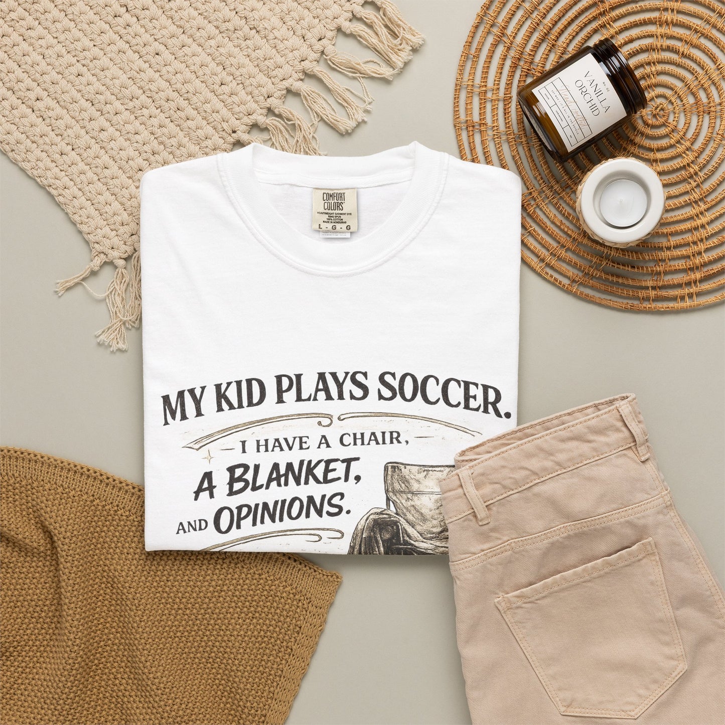 My Kid Plays Soccer - Unisex Garment-Dyed T-shirt