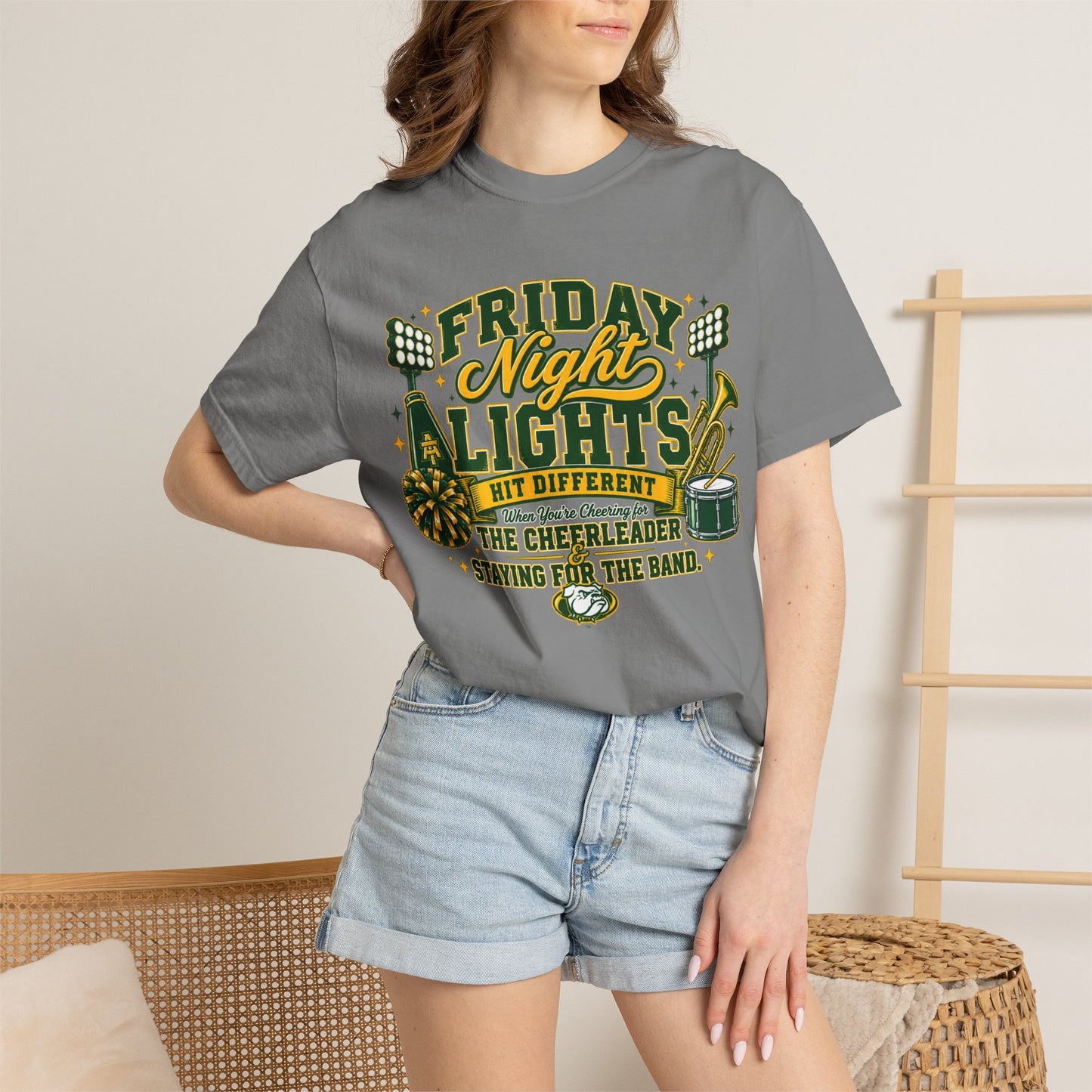 Friday Night Lights Football T-Shirt — Cheerleader & Band School Spirit Tee