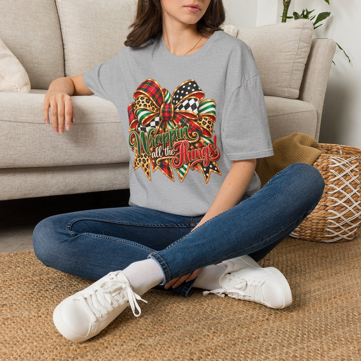All the Jingles Christmas Bow T-Shirt