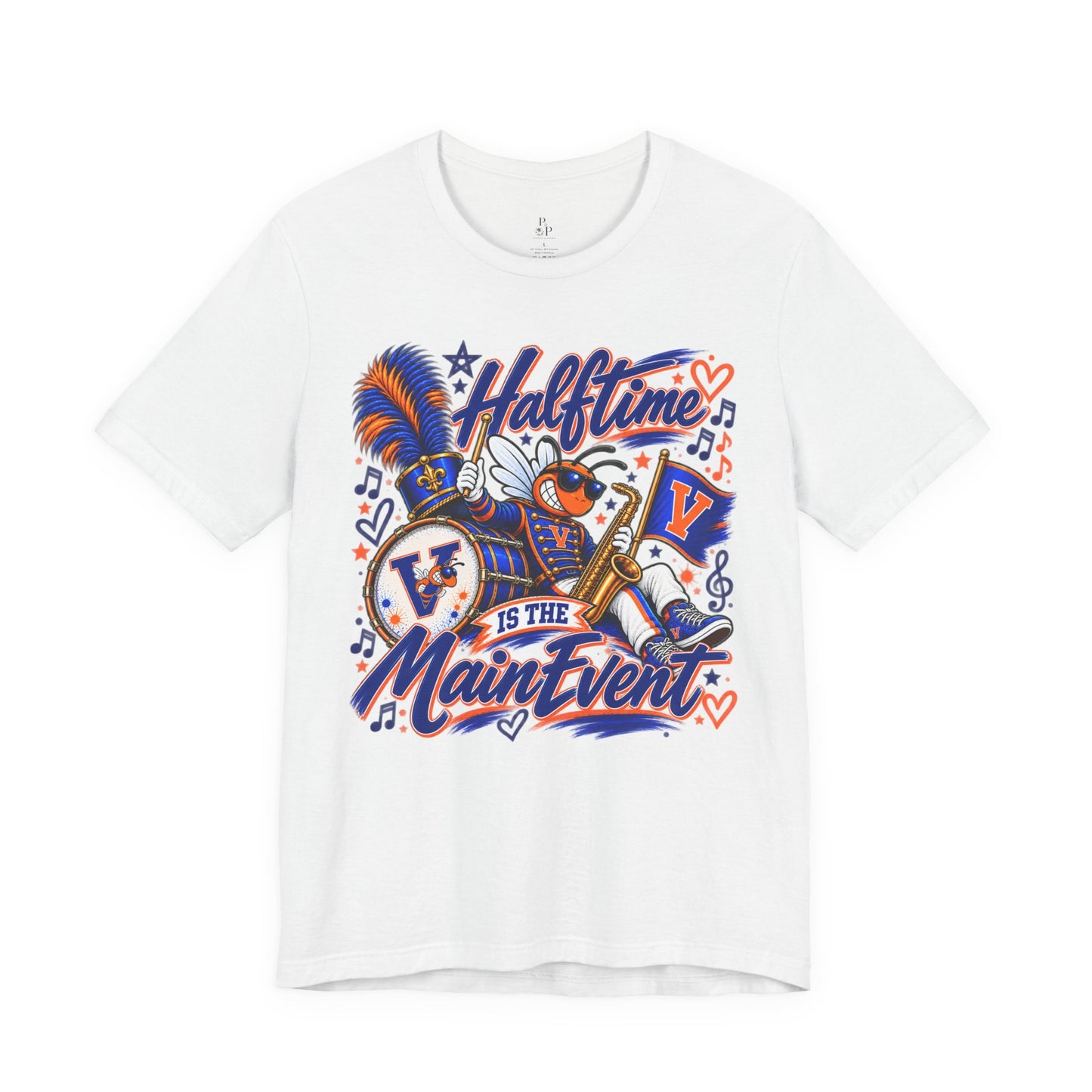 Halftime Is the Main Event Shirt | Marching Band Mom Tee | Band Parent Shirt | Saxophone Band Shirt | Personalized School Spirit Tee