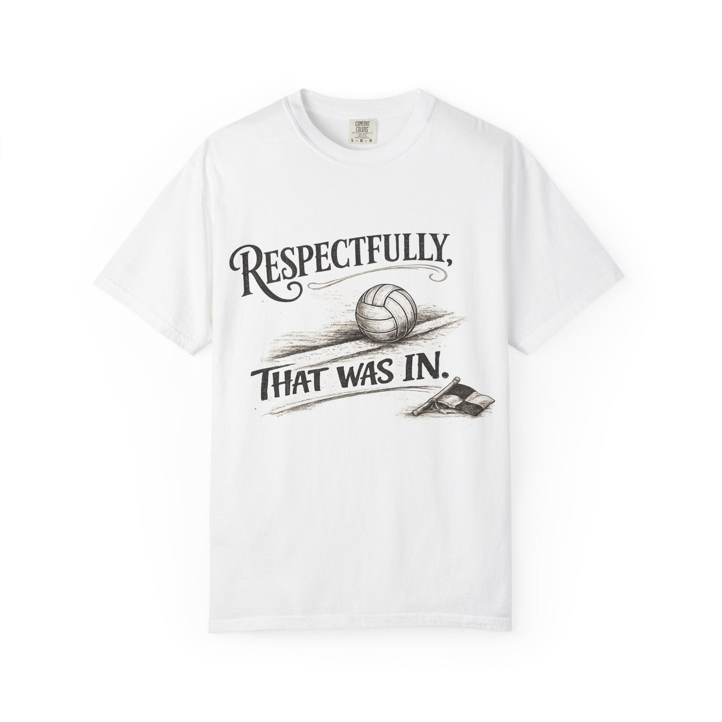 Respectfully Volleyball - Unisex Garment-Dyed T-shirt