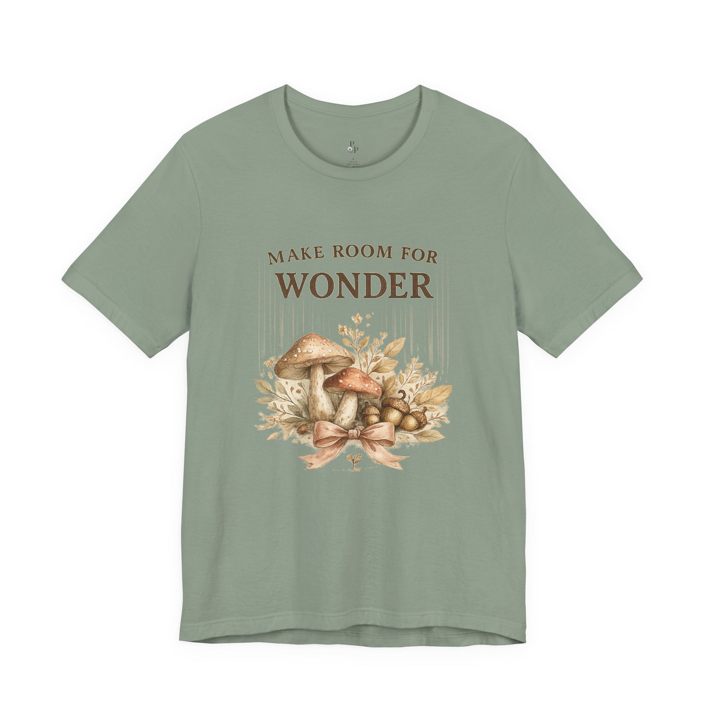 Make Room for Wonder T-Shirt — Botanical Mushroom Graphic Tee