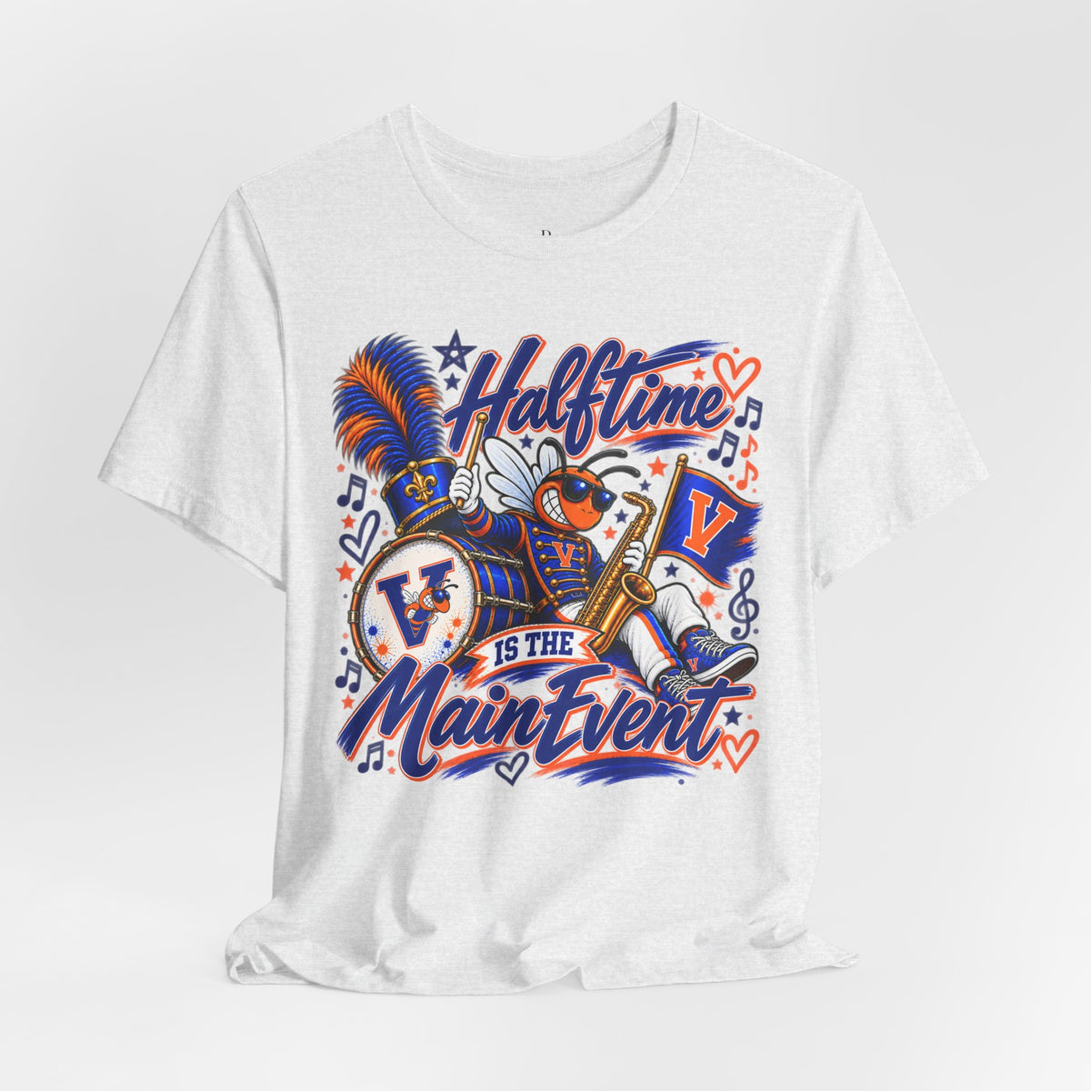 Halftime Is the Main Event Shirt | Marching Band Mom Tee | Band Parent Shirt | Saxophone Band Shirt | Personalized School Spirit Tee