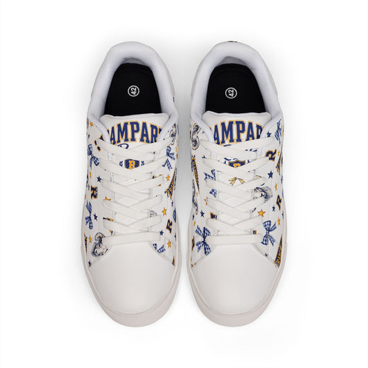 Women's Low-Top Leather Sneakers