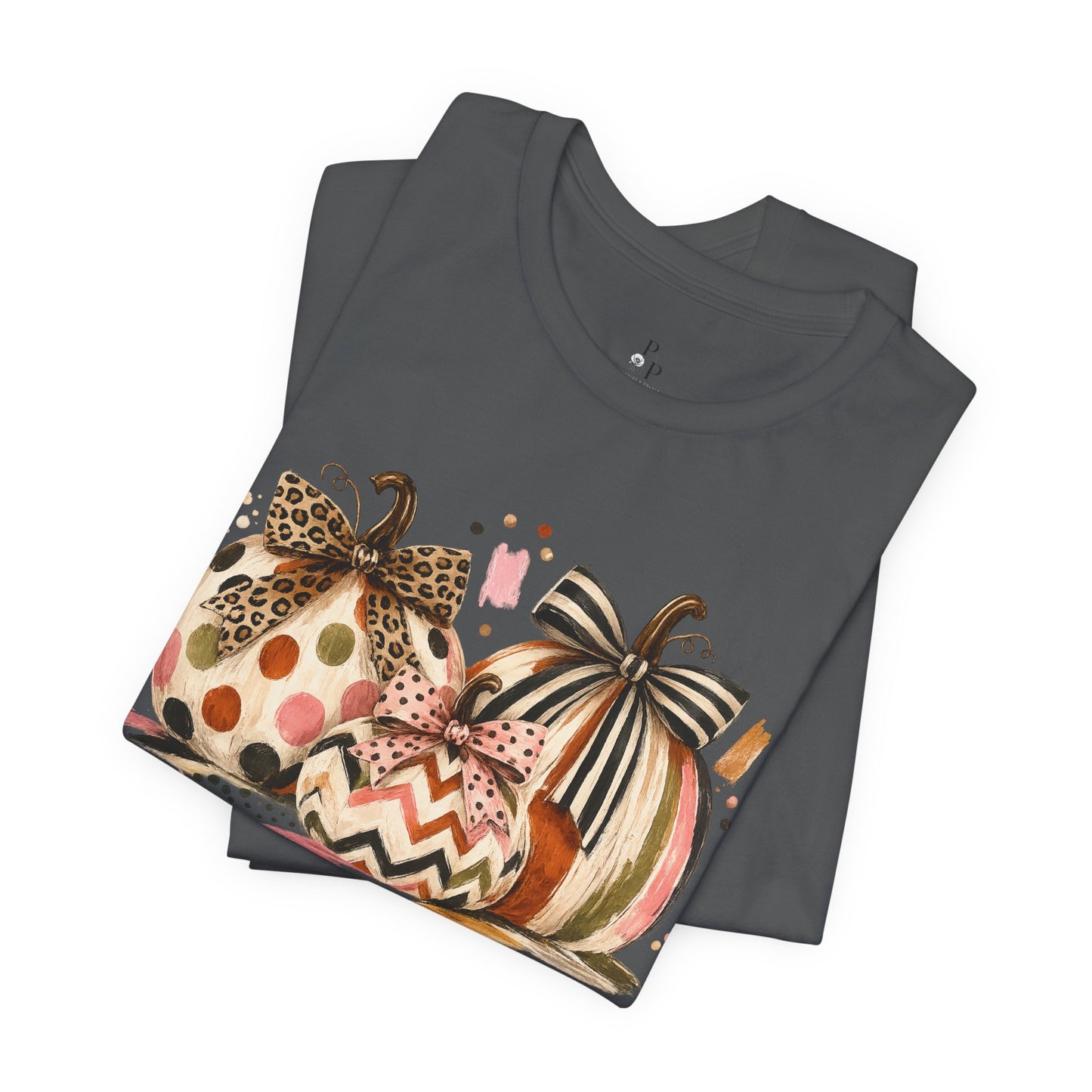 Pretty in Pumpkin | Boutique Fall Graphic Tee 🎀🍂  Jersey Short Sleeve Tee