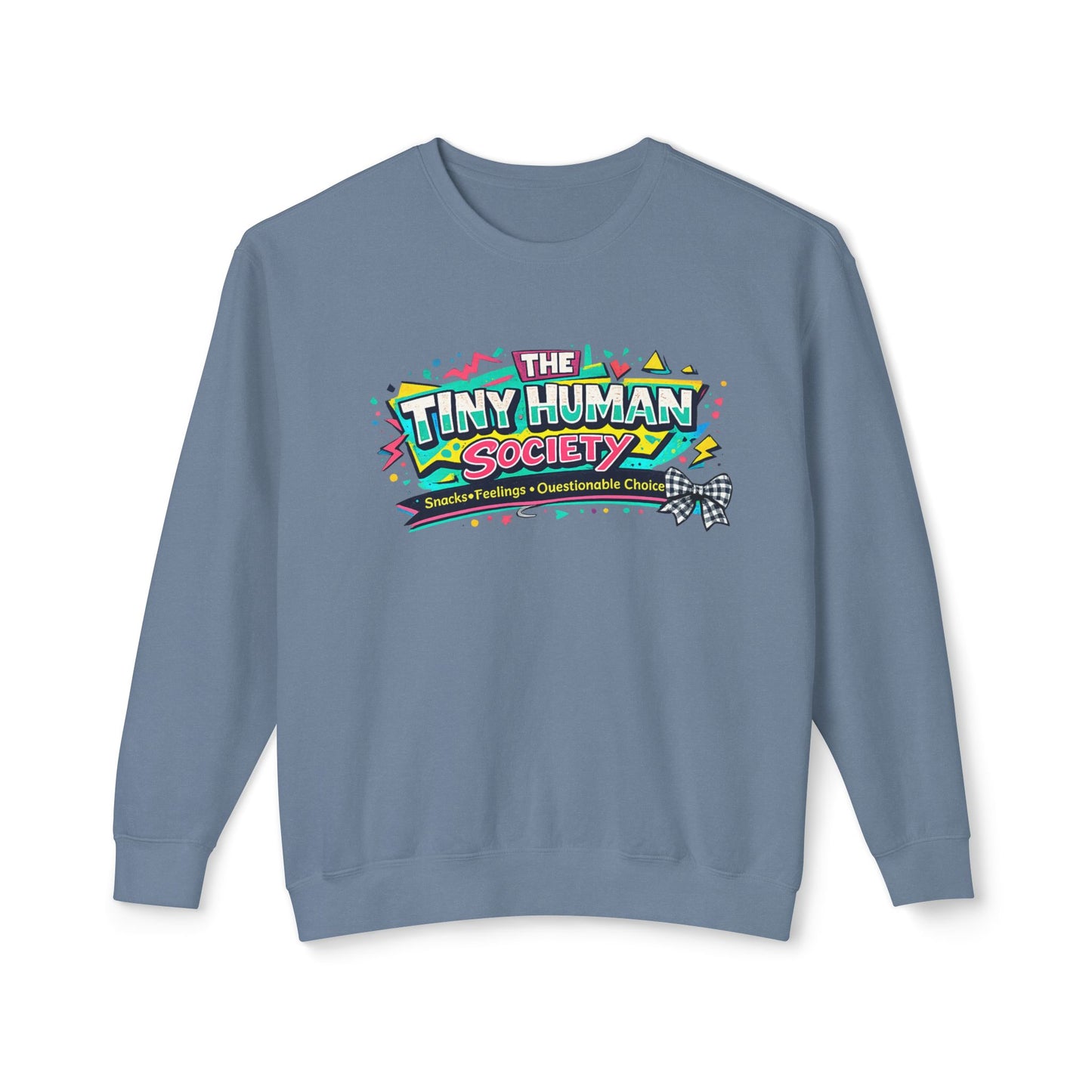 Tiny Human Society -Unisex Lightweight Crewneck Sweatshirt