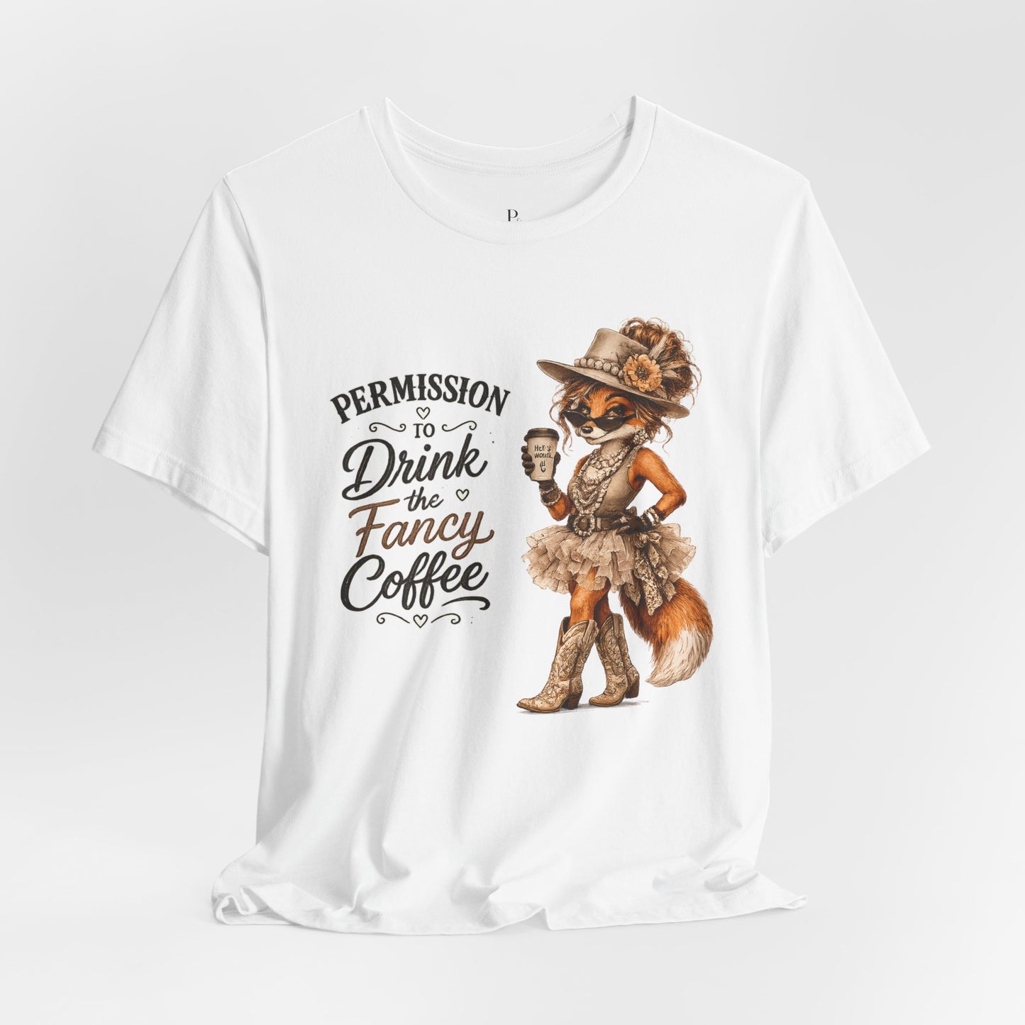 Permission to... Drink Fancy Coffee Unisex Jersey Short Sleeve Tee