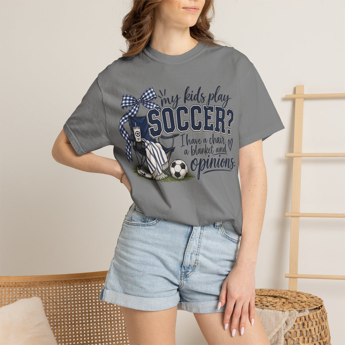 My Kid Plays Soccer - Unisex Garment-Dyed T-shirt