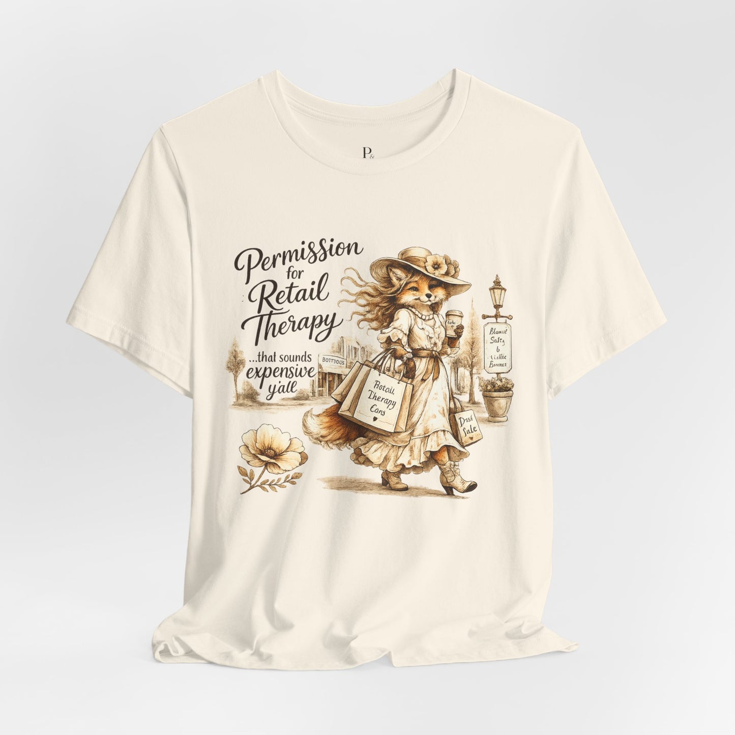 Permission for... Retail Therapy Unisex Jersey Short Sleeve Tee