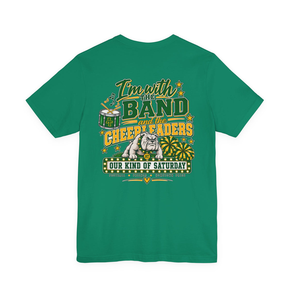 Band Mom T-Shirt – Im with the Band and the Cheerleaders Custom Tshirt