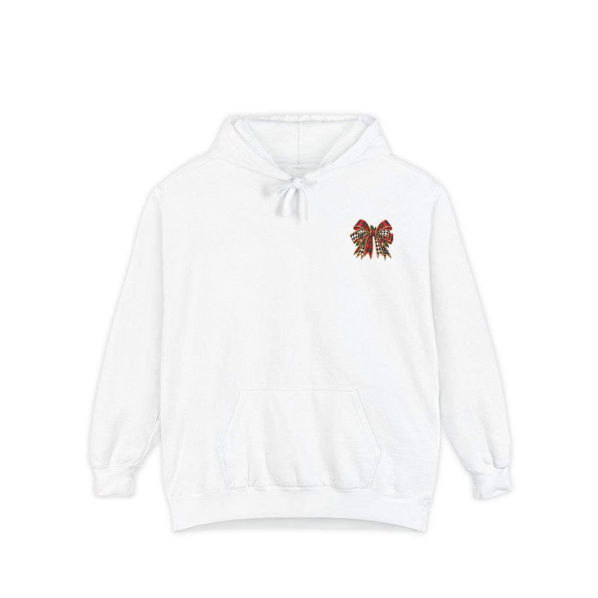 Vintage Floral Bow Christmas Hoodie