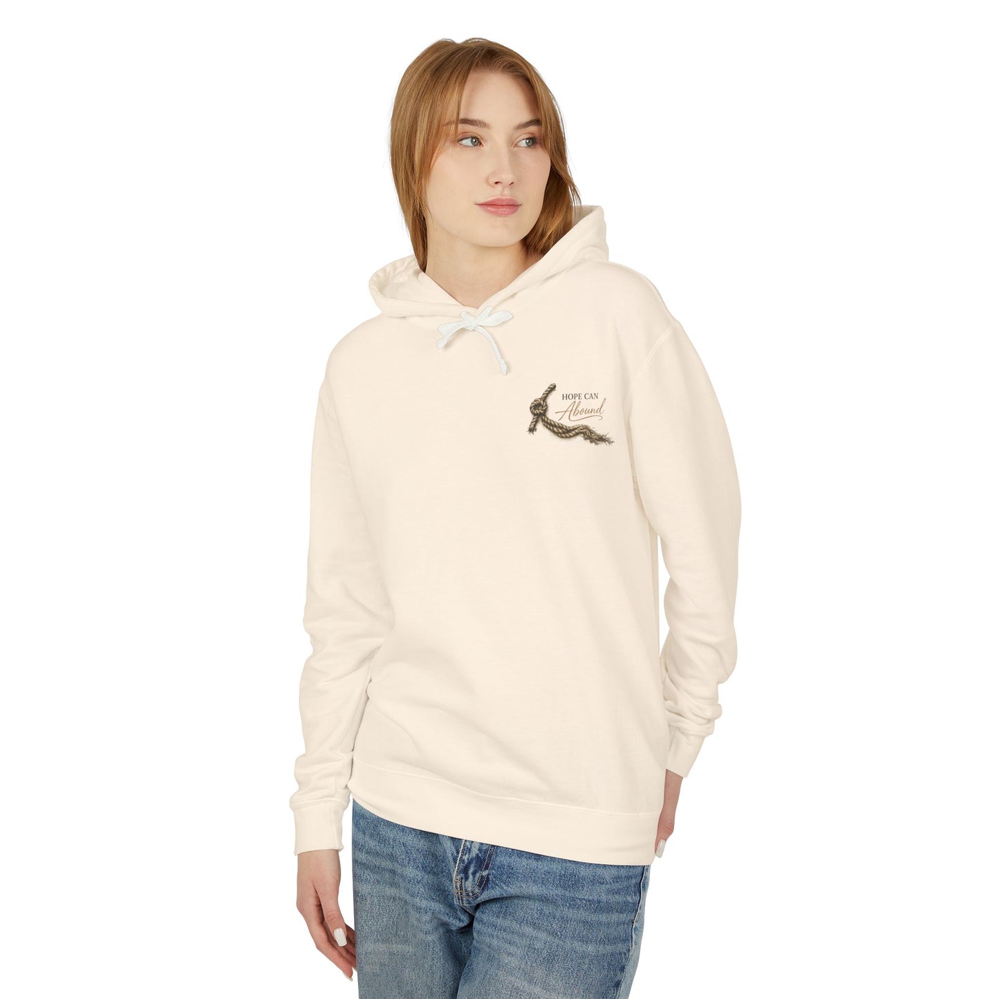 Hope Can Abound Unisex Lightweight Hooded Sweatshirt