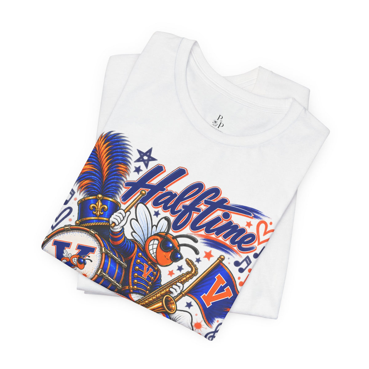 Halftime Is the Main Event Shirt | Marching Band Mom Tee | Band Parent Shirt | Saxophone Band Shirt | Personalized School Spirit Tee
