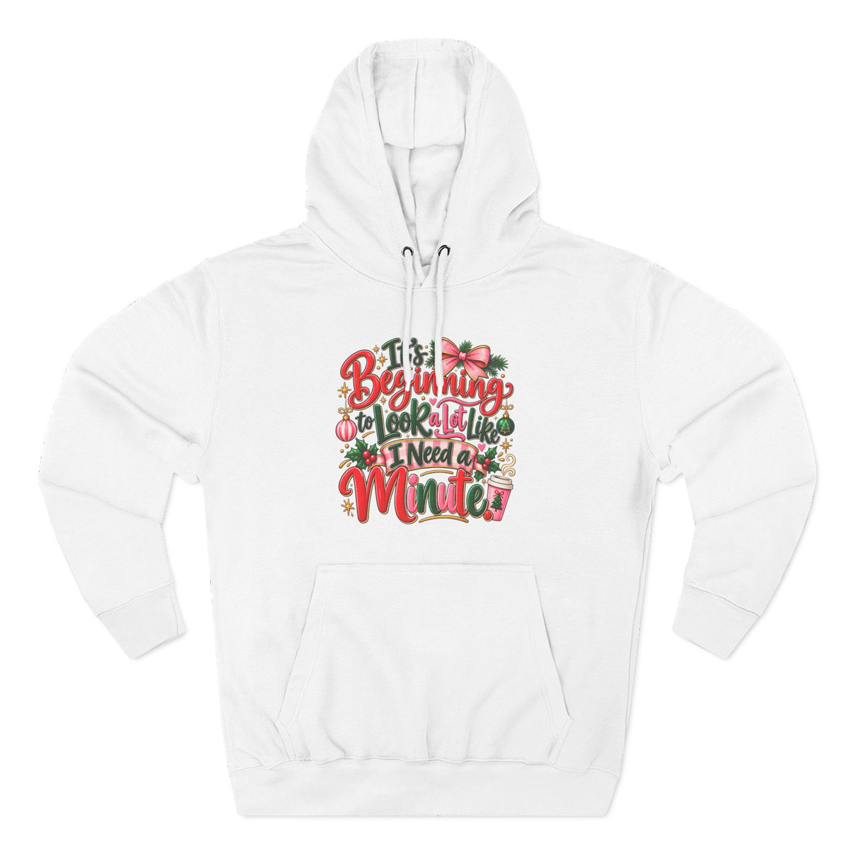Funny Christmas Text Hoodie | Holiday Typography Sweatshirt