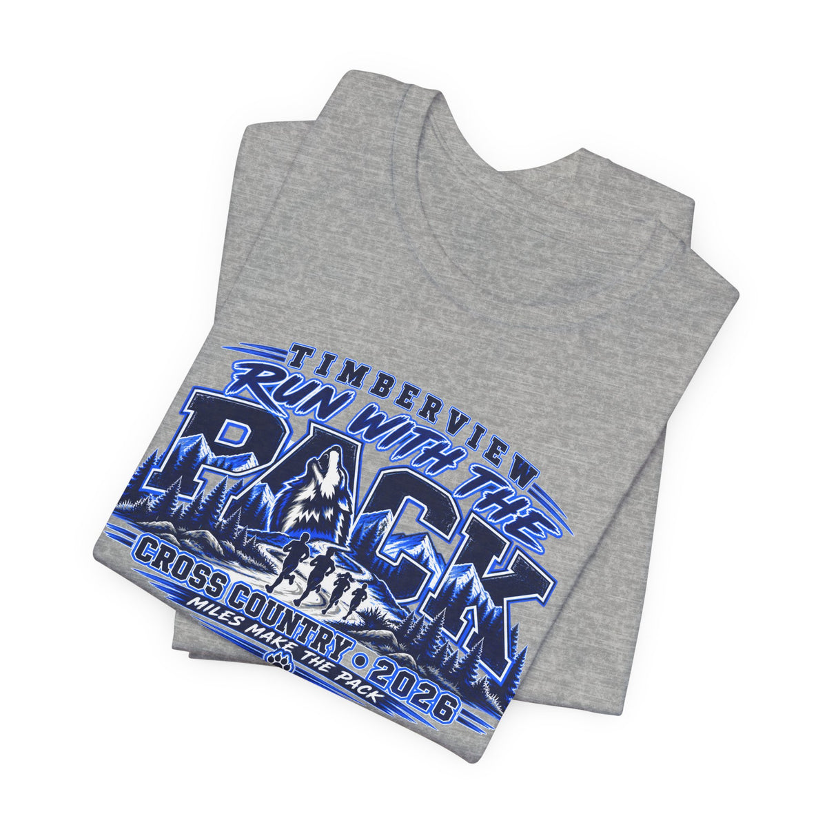 Run With The Pack Cross Country T-Shirt – Timberview 2026 Race Tee