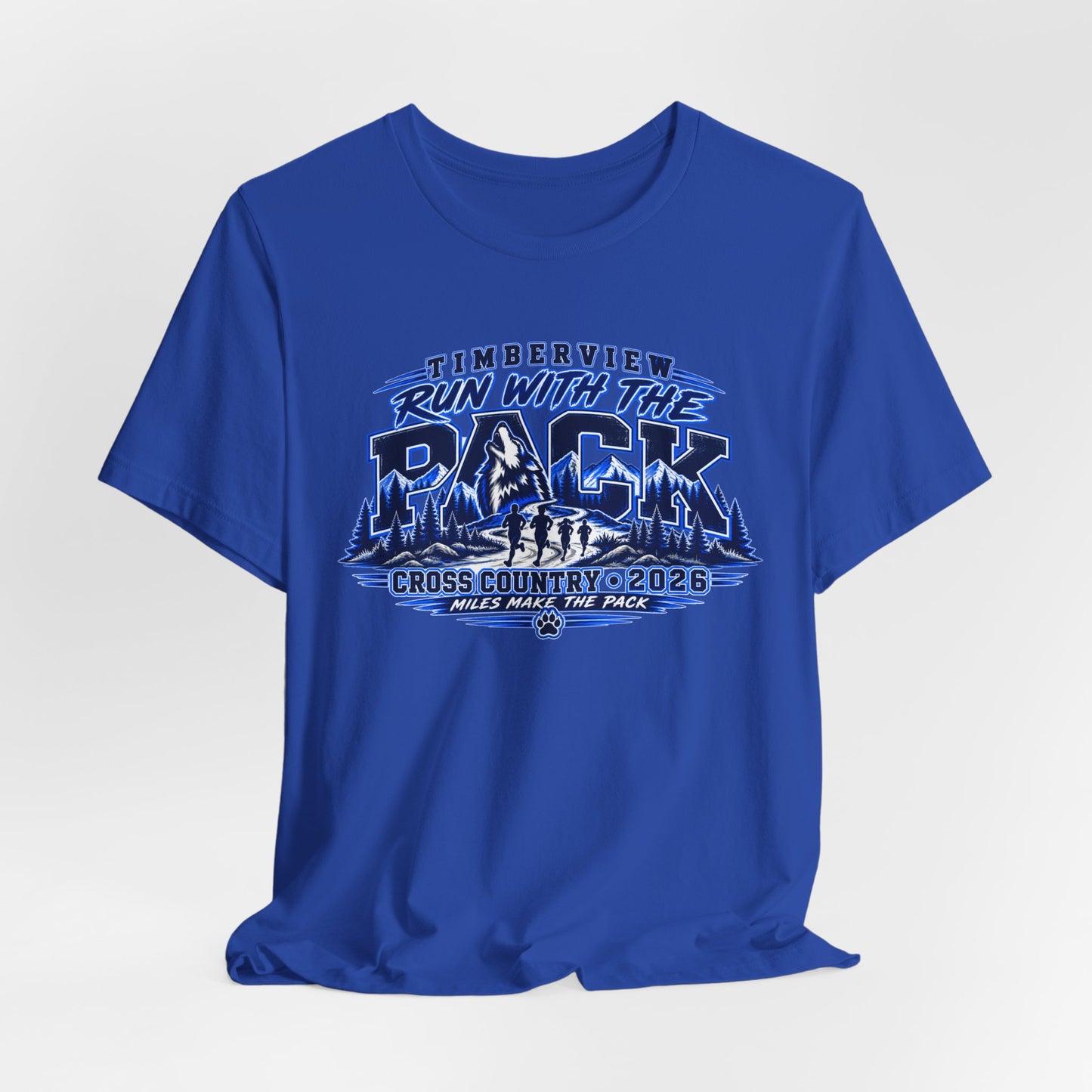 Run With The Pack Cross Country T-Shirt – Timberview 2026 Race Tee