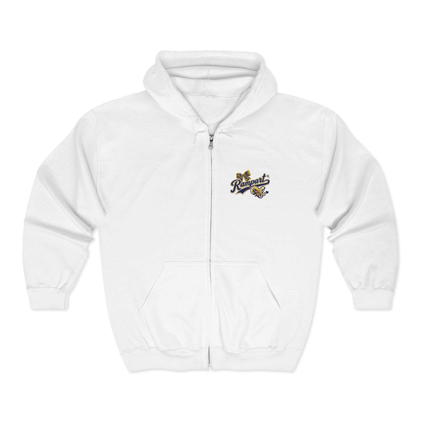 Custom Embroidery Hoodie - Unisex Heavy Blend™ Full Zip Hooded Sweatshirt