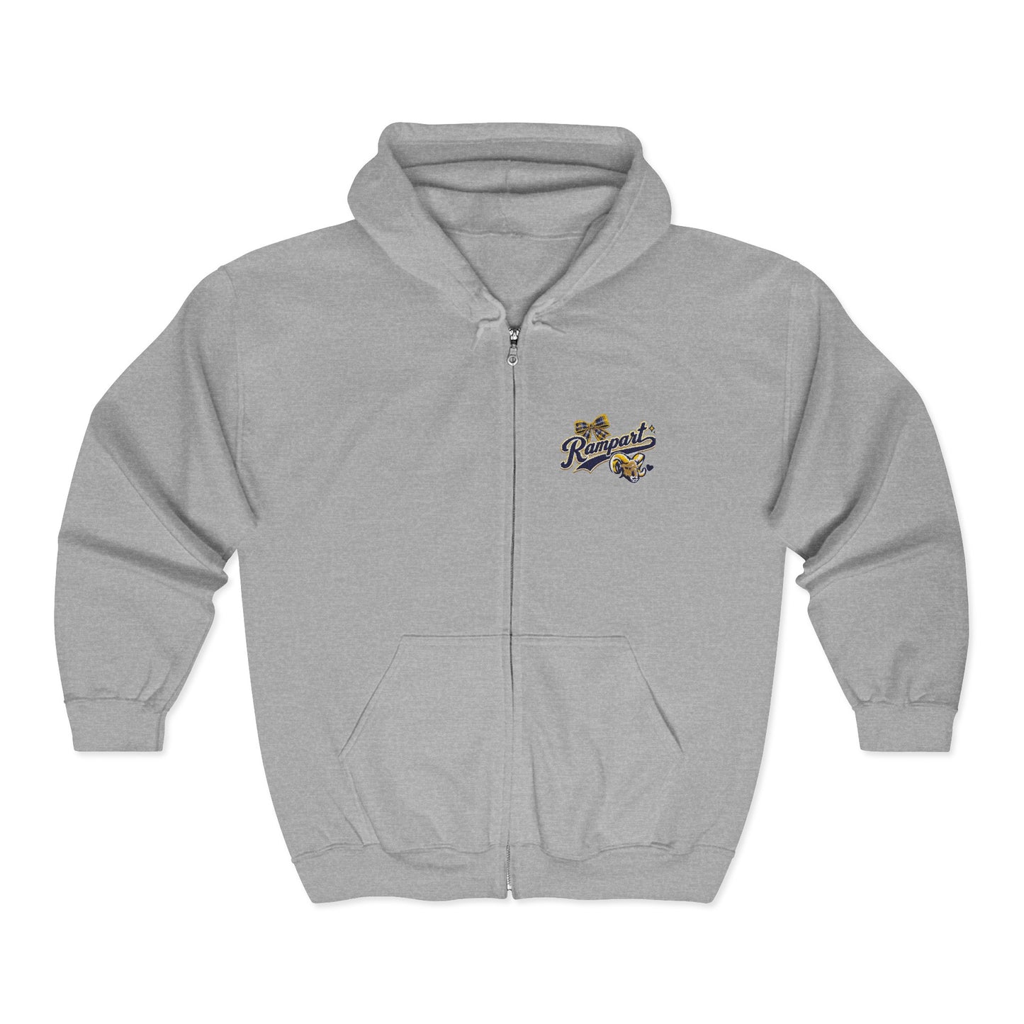 Custom Embroidery Hoodie - Unisex Heavy Blend™ Full Zip Hooded Sweatshirt