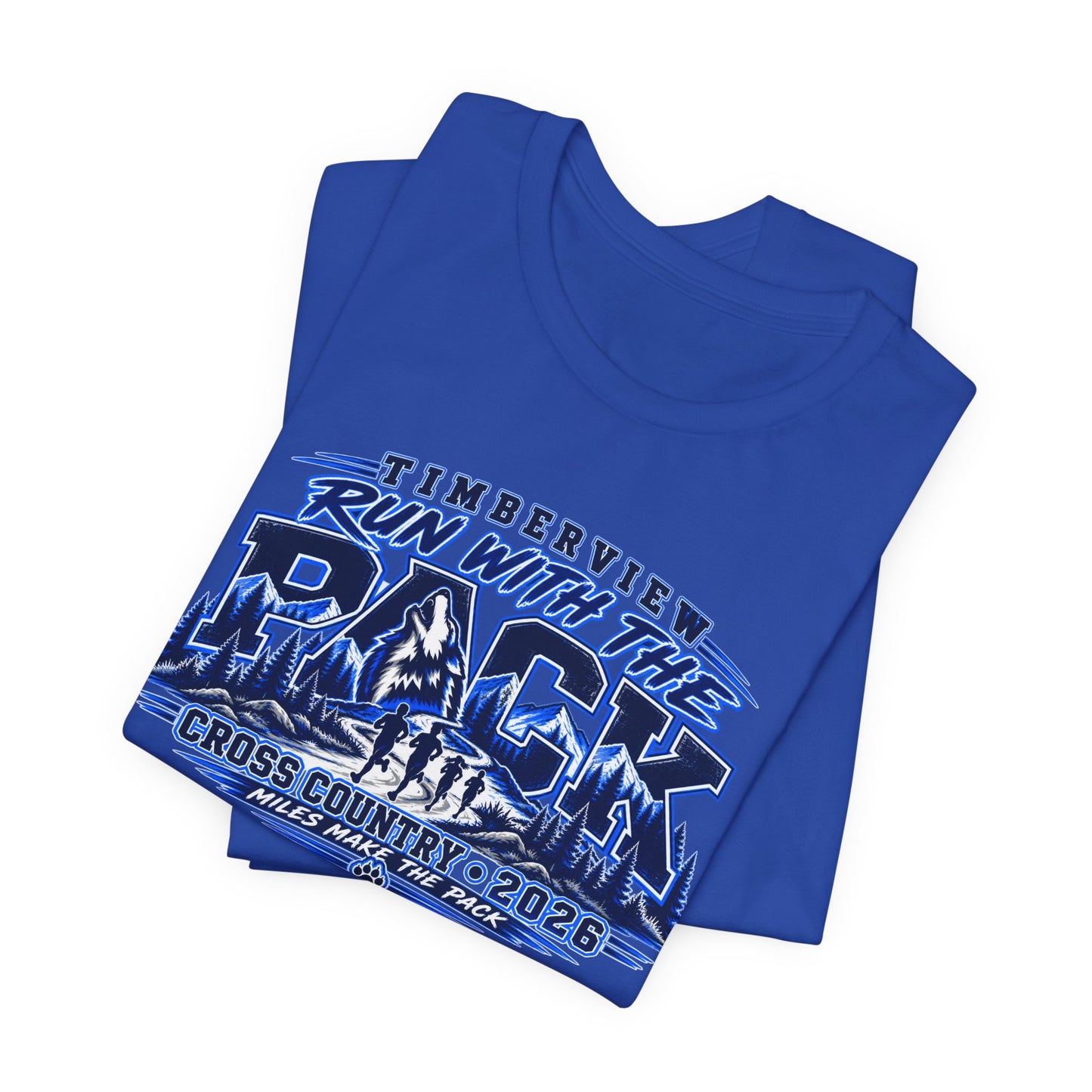 Run With The Pack Cross Country T-Shirt – Timberview 2026 Race Tee