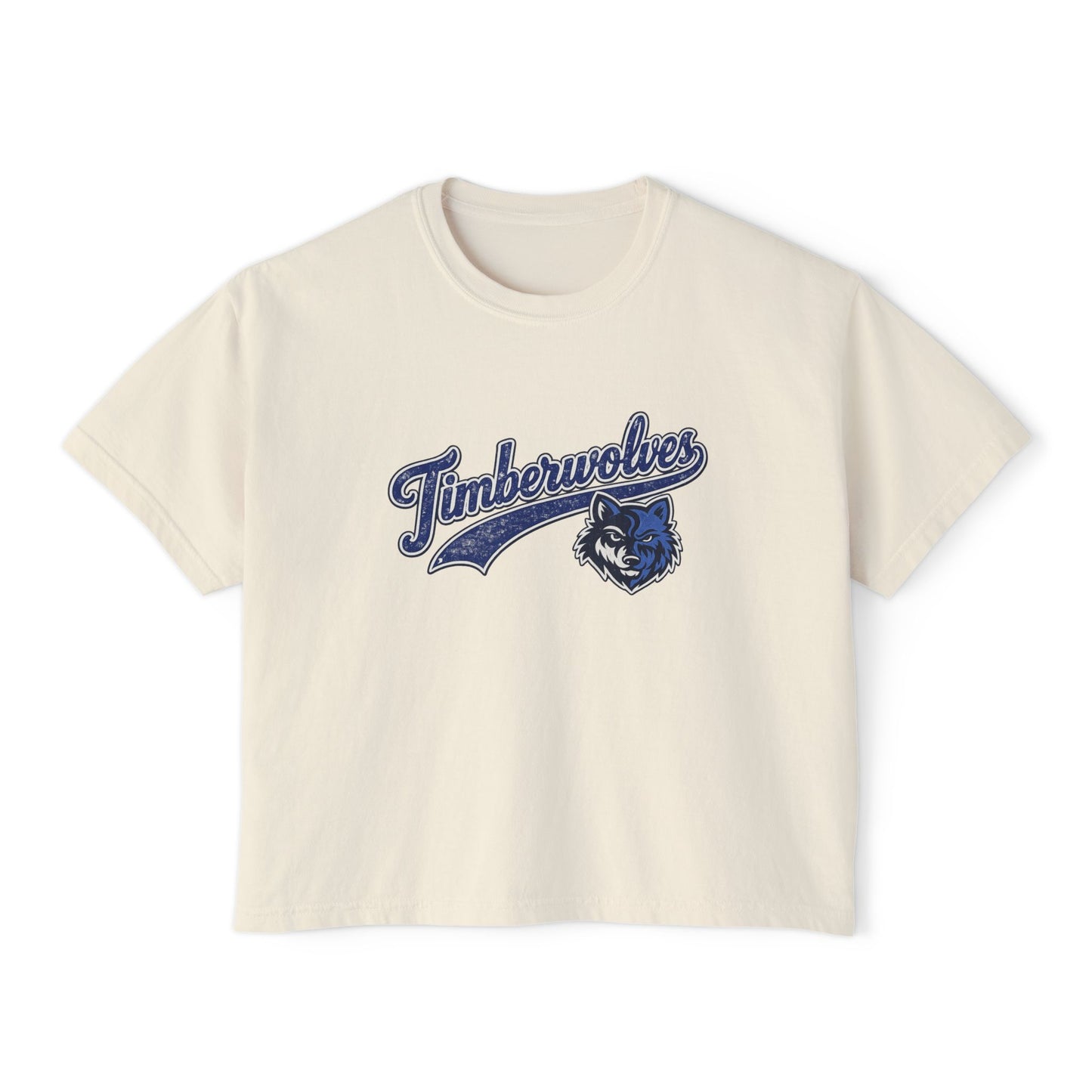 Vintage Timberwolves -Women's Boxy Tee